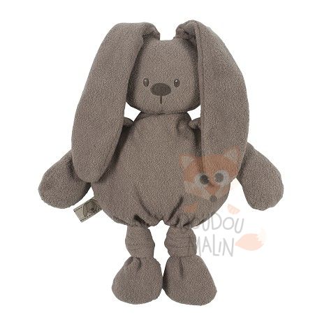  lapidou peluche lapin taupe gris marron 